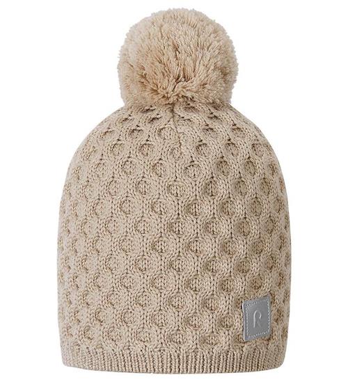 Se Reima Hue m. Fleece - Uld/Polyester - Nyksund - Light Oak m. Pom ved KidsWorld