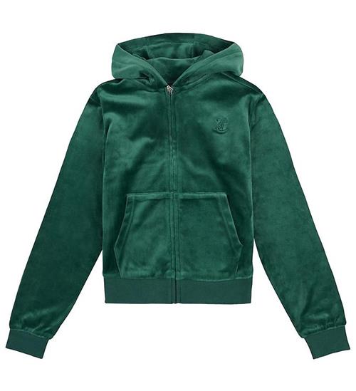 Se Juicy Couture Juicy Couture Cardigan - Velour - Trekking Green ved KidsWorld