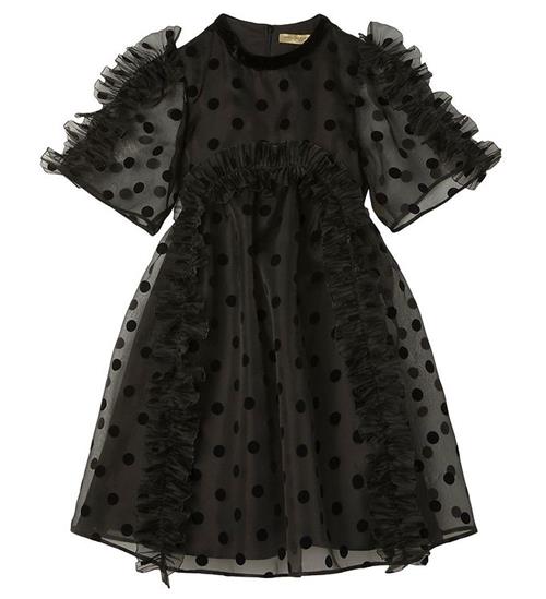 Stella McCartney Kids Kjole - Sort m. Prikker