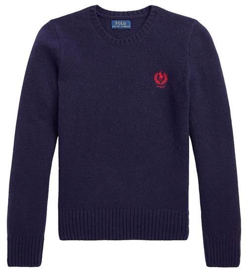 Se Polo Ralph Lauren Bluse - Uld - Classics ll - MÃ¸rkeblÃ¥ ved KidsWorld