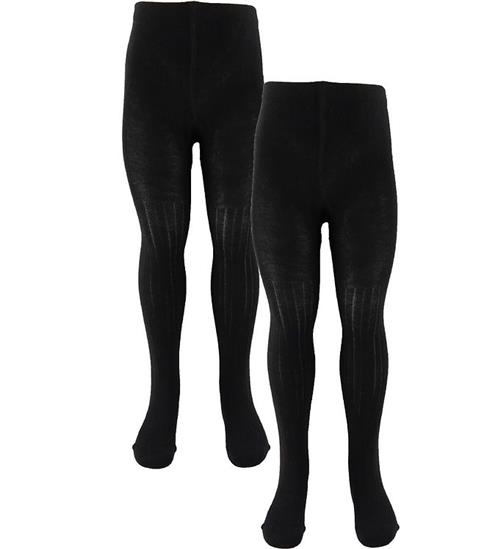 Name It Name It StrÃ¸mpebukser - Noos - Rib - NknPantyhose - 2-pak - Sort