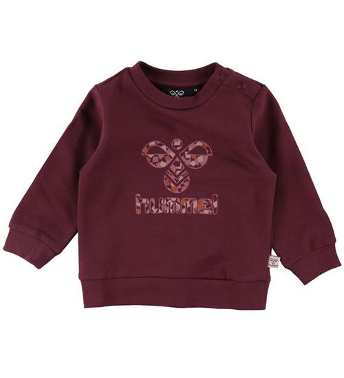 Se Hummel Hummel Sweatshirt - HmlLime - Windsor Wine ved KidsWorld