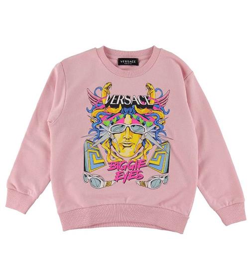 Se Versace Sweatshirt - Rosa m. Print ved KidsWorld