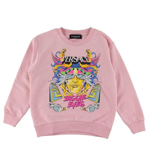 Se Versace Versace Sweatshirt - Rosa m. Print ved KidsWorld