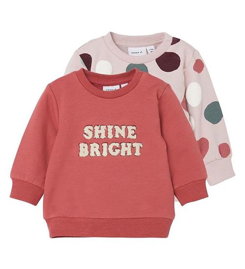 Se Name It Name It Sweatshirt - NbfOfane - 2-pak - Burnished Lilac ved KidsWorld