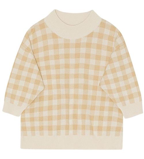 Se Monsieur Mini Bluse - Strik - Gingham - Moss/Offwhite ved KidsWorld