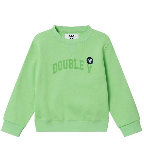 Se Wood Wood Wood Wood Sweatshirt - Rod Arch - Pale Green ved KidsWorld