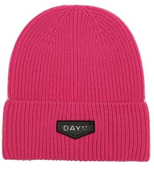 DAY ET DAY ET Hue - Logo Patch - Strik - Uld/Akryl - Diva Pink