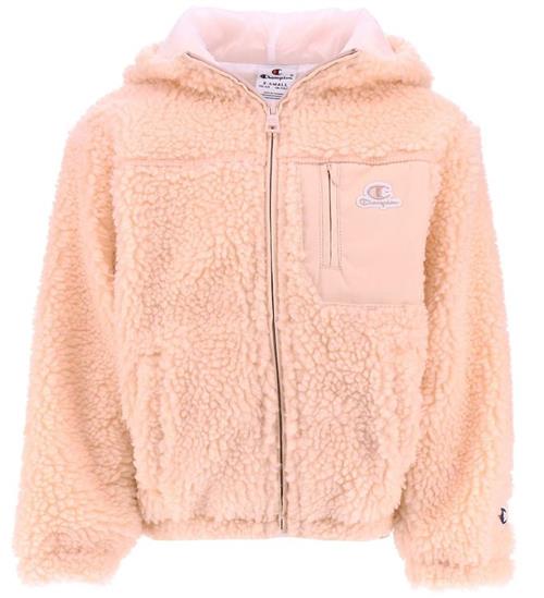 Champion Cardigan m. HÃ¦tte - Plys - Rosa