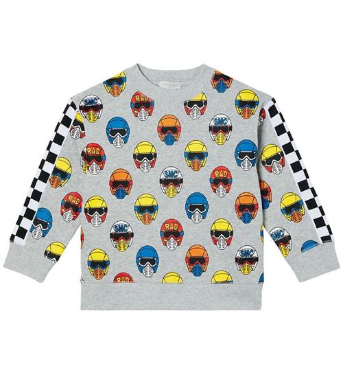 Stella McCartney Kids Stella McCartney Kids Sweatshirt - GrÃ¥meleret m. Hjelme