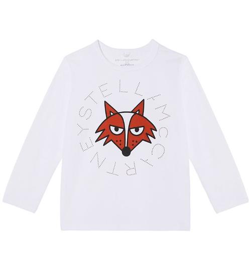 Se Stella McCartney Kids Bluse - Hvid m. RÃ¦v ved KidsWorld