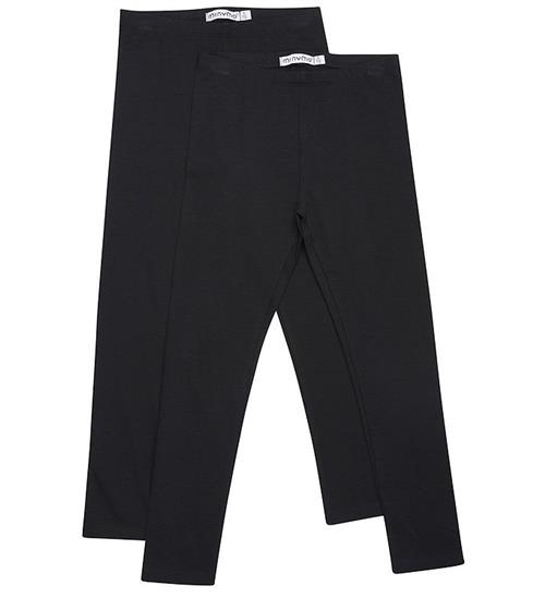 Minymo Minymo Leggings - 2-pak - Anthracite Black