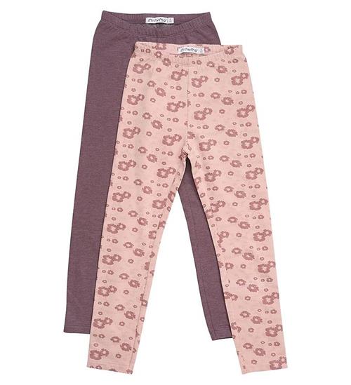 Se Minymo Leggings - 2-Pak - Misty Rose ved KidsWorld