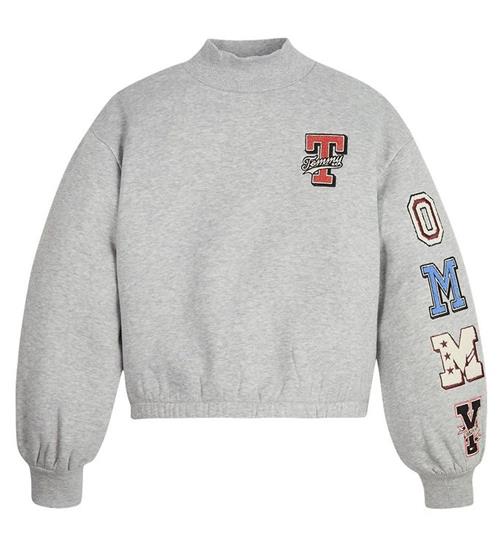 Tommy Hilfiger Tommy Hilfiger Sweatshirt - Tommy Badge Mock - Light Grey Heathe