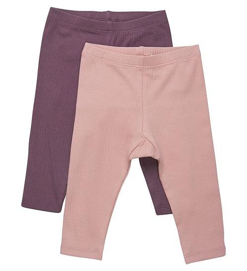 Se Minymo Leggings - 2-Pak - Misty Rose ved KidsWorld