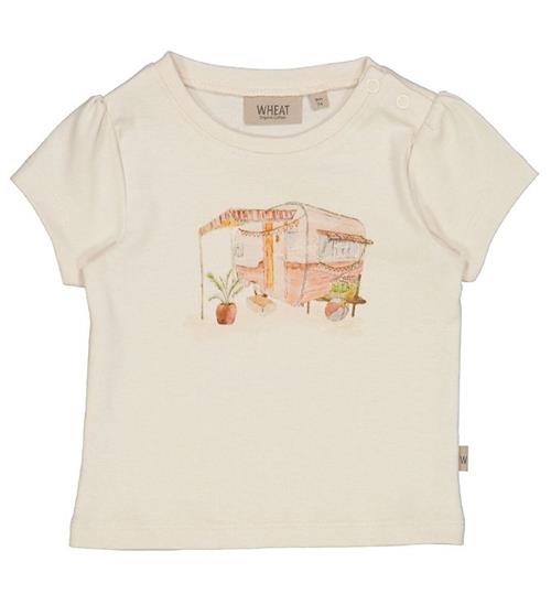 Se Wheat Wheat T-shirt - Holiday Home - Eggshell ved KidsWorld