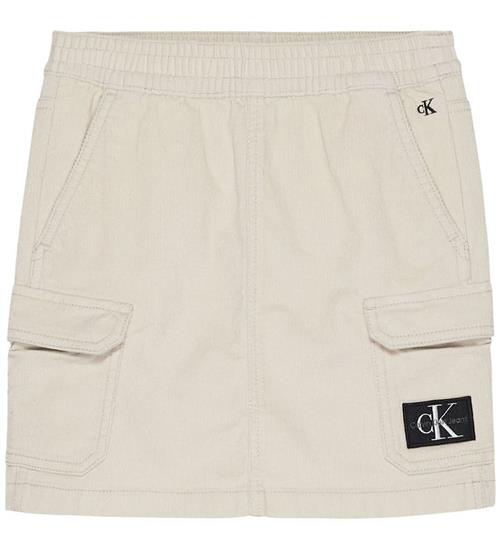 Calvin Klein Calvin Klein Nederdel - Corduroy Mini Skirt - Eggshell