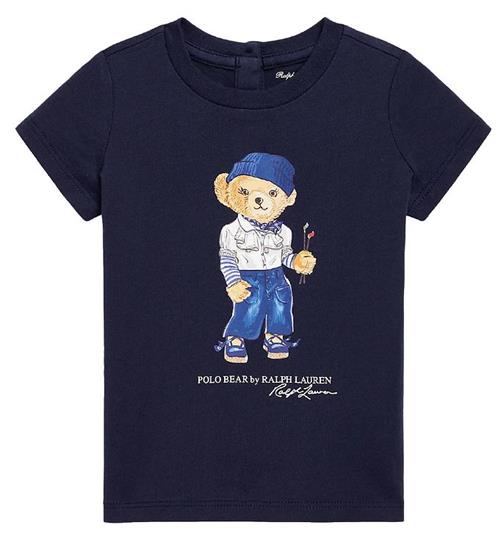 Se Polo Ralph Lauren Polo Ralph Lauren T-shirt - SBTS II - Navy m. Print ved KidsWorld