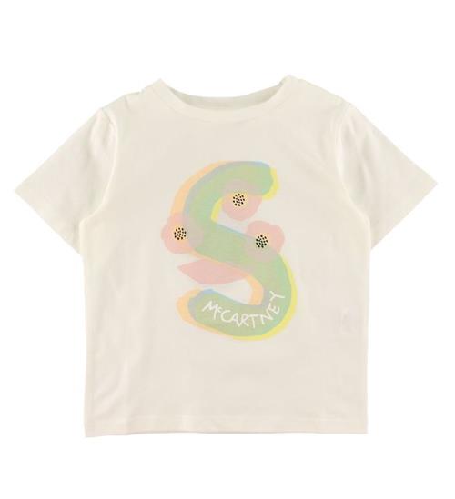 Se Stella McCartney Kids T-shirt - Hvid m. Print ved KidsWorld