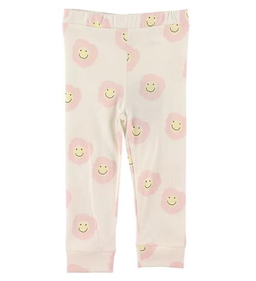 Se Stella McCartney Kids Leggings - Hvid/Rosa m. Blomster ved KidsWorld