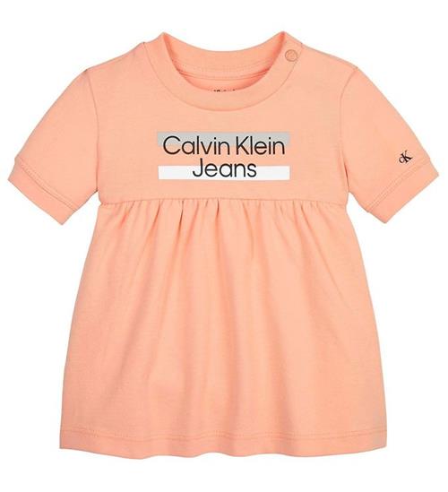 Calvin Klein Calvin Klein Kjole - Hero Logo - Fresh Cantaloupe