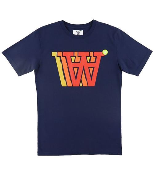 Wood Wood T-shirt - Ace Badge Logo - Navy