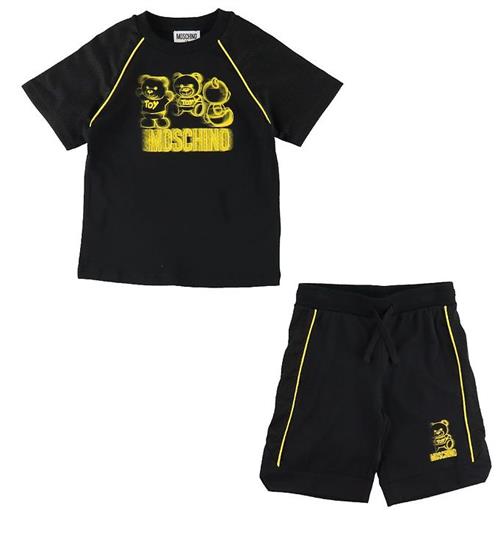 Moschino Moschino T-shirt/Shorts - Sort m. Gul