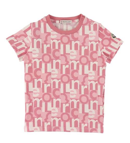 Moncler Moncler T-shirt - Rosa m. Print