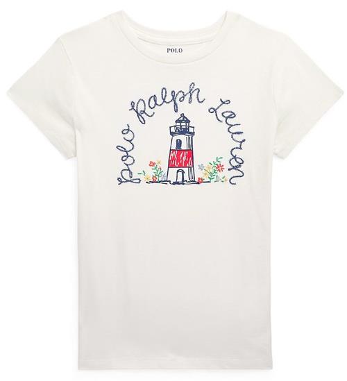 Se Polo Ralph Lauren Polo Ralph Lauren T-shirt - Watch Hill - Hvid m. FyrtÃ¥rn ved KidsWorld