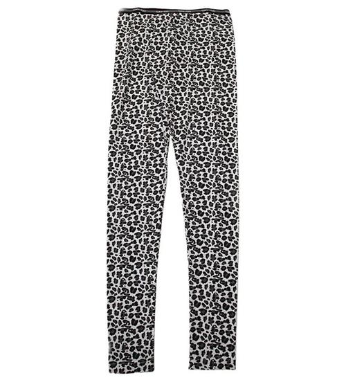 Say-So Leggings - GrÃ¥meleret m. Leopard