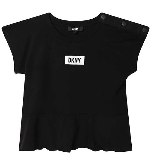 Se DKNY DKNY T-shirt - Sort m. Logo ved KidsWorld