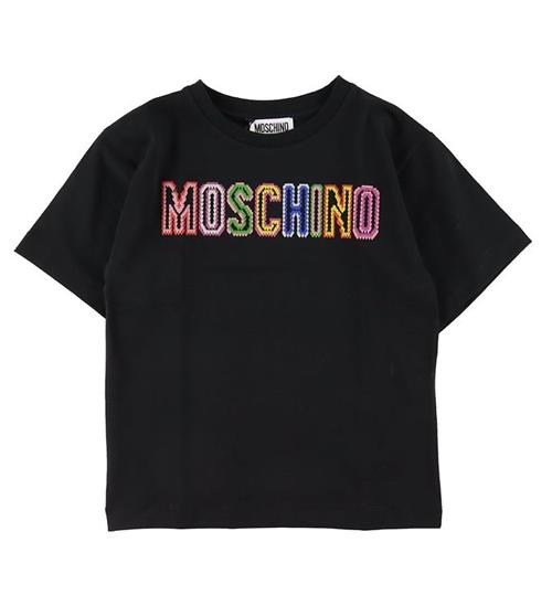 Moschino Moschino T-shirt - Maxi - Sort m. Logo/Broderi