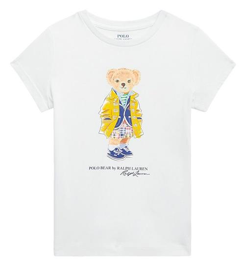 Se Polo Ralph Lauren Polo Ralph Lauren T-shirt - Watch Hill - Hvid m. Bamse ved KidsWorld