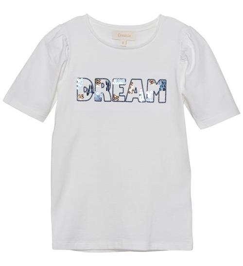 Se Creamie Creamie T-shirt - Cloud m. Pailletter ved KidsWorld