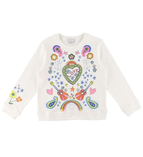 Se Stella McCartney Kids Stella McCartney Kids Sweatshirt - Love - Hvid m. Print ved KidsWorld