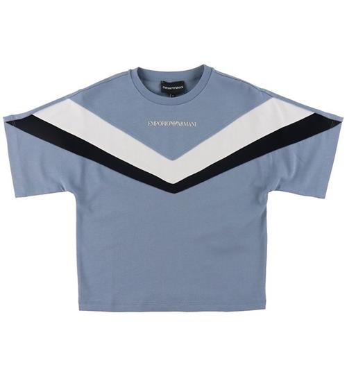 Se Emporio Armani Emporio Armani T-shirt - BlÃ¥ ved KidsWorld