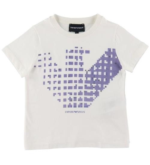 Se Emporio Armani Emporio Armani T-shirt - Hvid m. Lilla ved KidsWorld