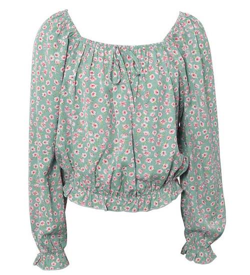 Se Hound Bluse - Flower - GrÃ¸n ved KidsWorld