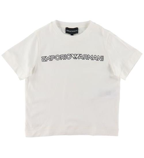 Se Emporio Armani Emporio Armani T-shirt - Hvid m. Broderi ved KidsWorld