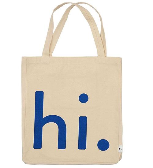 Design Letters Design Letters Shopper - Hi - BlÃ¥/Natural