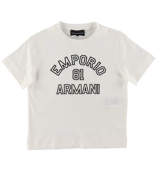 Se Emporio Armani T-shirt - Hvid m. Navy ved KidsWorld