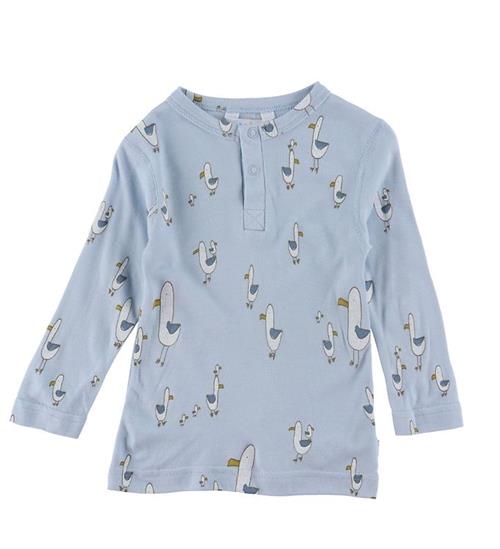 Se Joha Joha Bluse - Bambus - BlÃ¥ m. Print ved KidsWorld