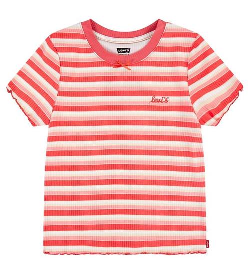 Se Levis Kids T-shirt - Rib - Striped - Rose of Sharon - Pink ved KidsWorld