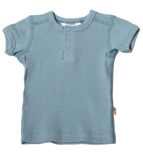 Se Joha Joha T-shirt - Rib - BlÃ¥ ved KidsWorld