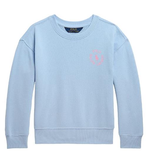 Polo Ralph Lauren Polo Ralph Lauren Sweatshirt - Longwood - LyseblÃ¥ m. Rosa