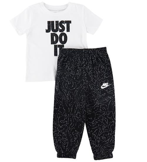 Nike Nike SÃ¦t - T-shirt/Sweatpants - Sort/Hvid