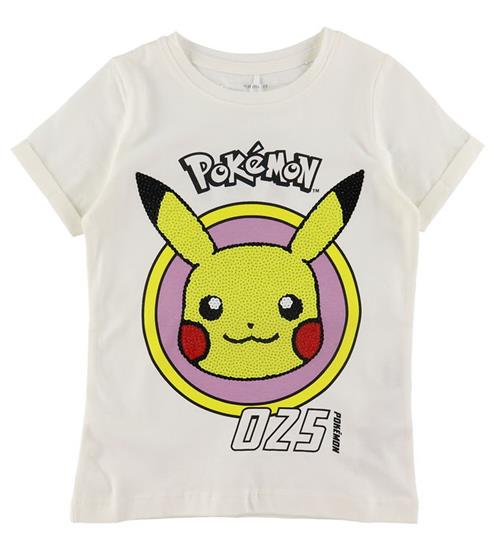 Se Name It Name It T-shirt - Noos - NkfJunna Pokemon - White Alyssum ved KidsWorld