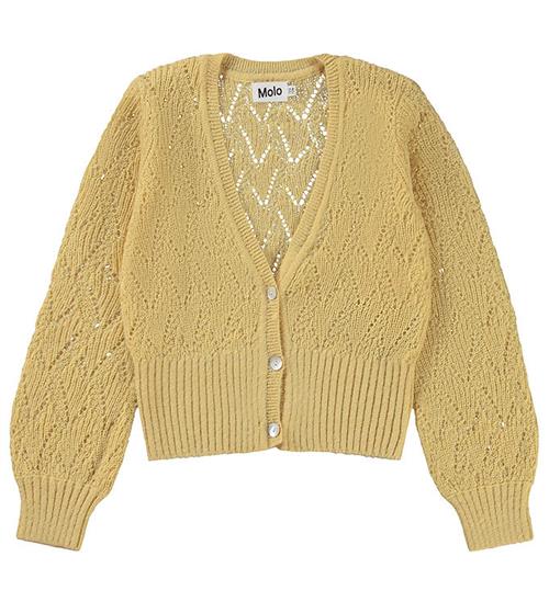 Molo Molo Cardigan - Uld/Polyester - Glory - Pale Sun