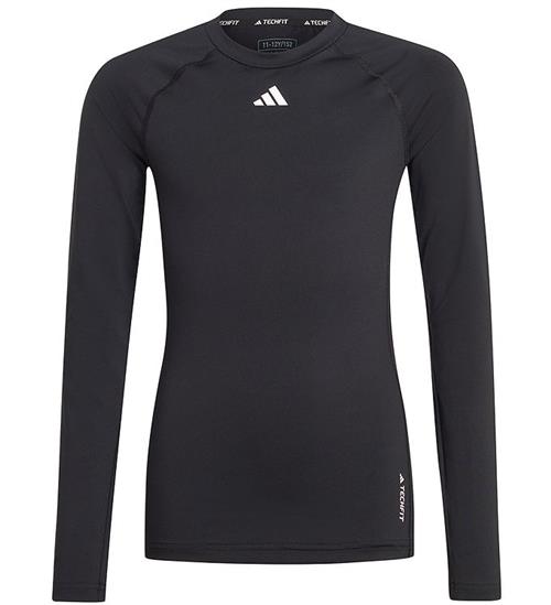 adidas Performance adidas Performance Bluse - U TF LS TEE - Sort/Hvid