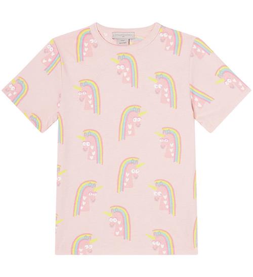 Se Stella McCartney Kids Stella McCartney Kids T-shirt - Rosa m. EnhjÃ¸rninger ved KidsWorld